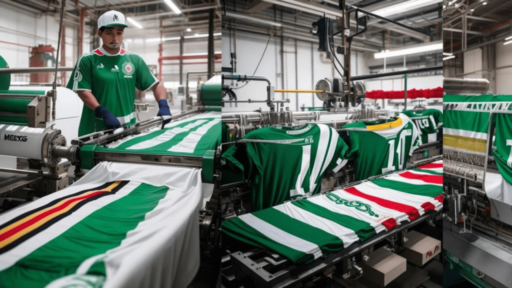 Manufacturing of  away jersey